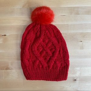 Gap Cable-Knit Pom Hat